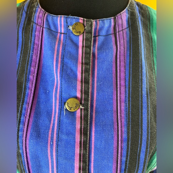 Paris Blues Striped Denim Crop Jacket - Picture 4 of 4